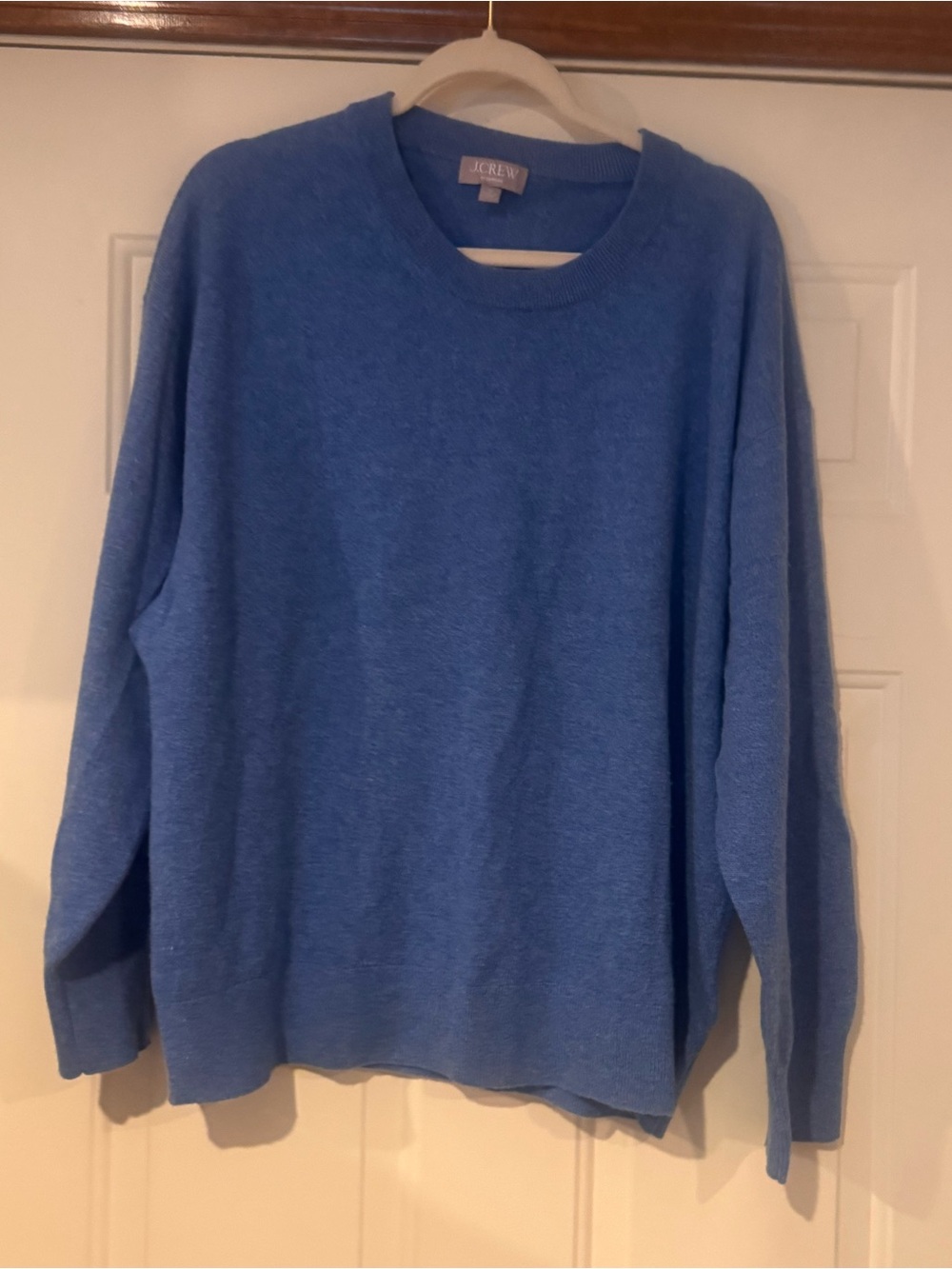 J. Crew cerulean boyfriend fit cashmere Crewneck Sweater